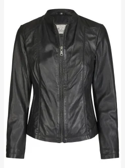 7 eleven Damen Lederjacke Leoni in schwarz