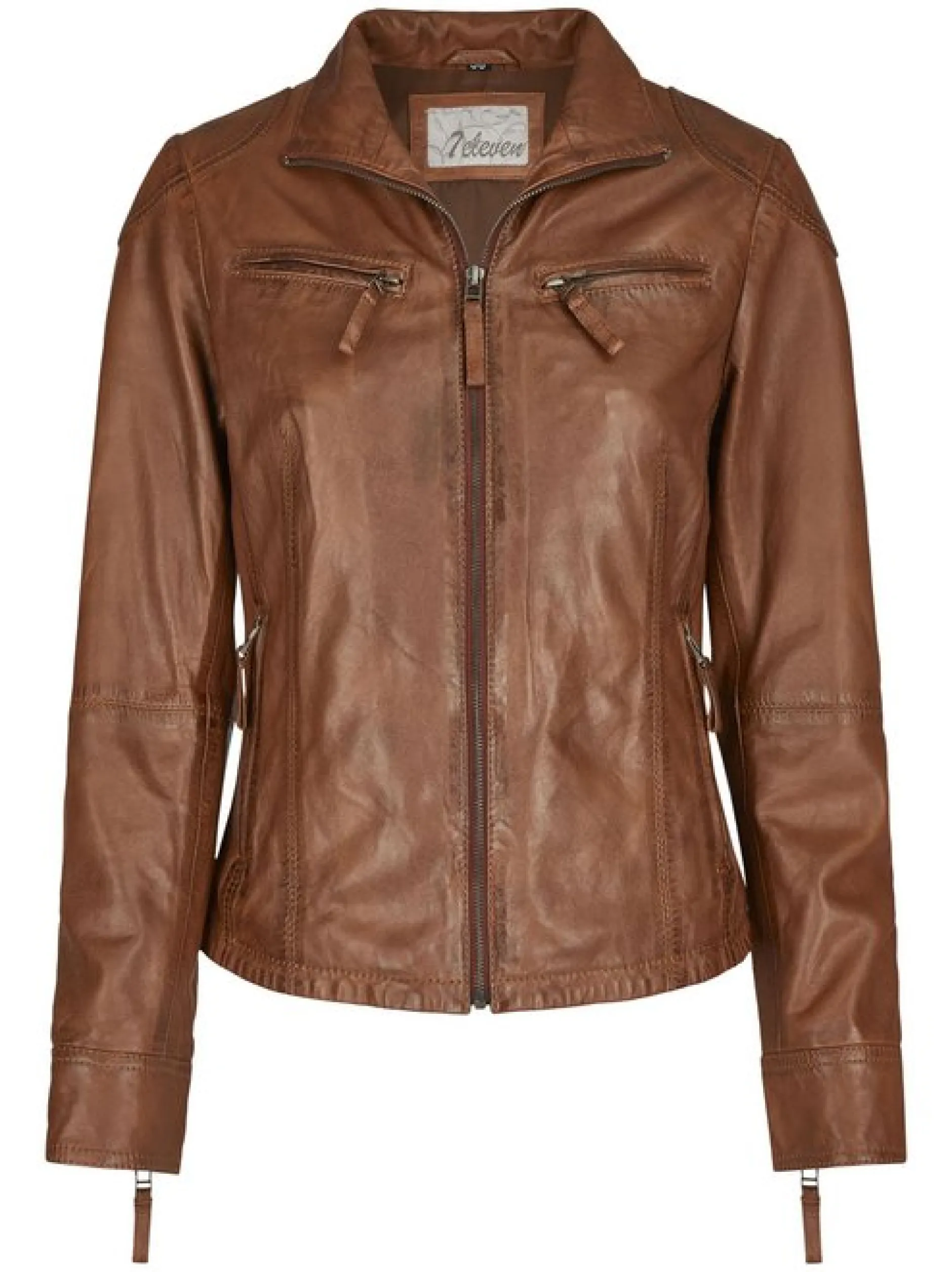 7 eleven Damen Lederjacke SEANA in braun
