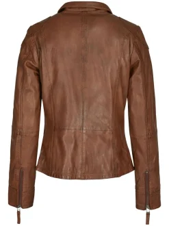 7 eleven Damen Lederjacke SEANA in braun