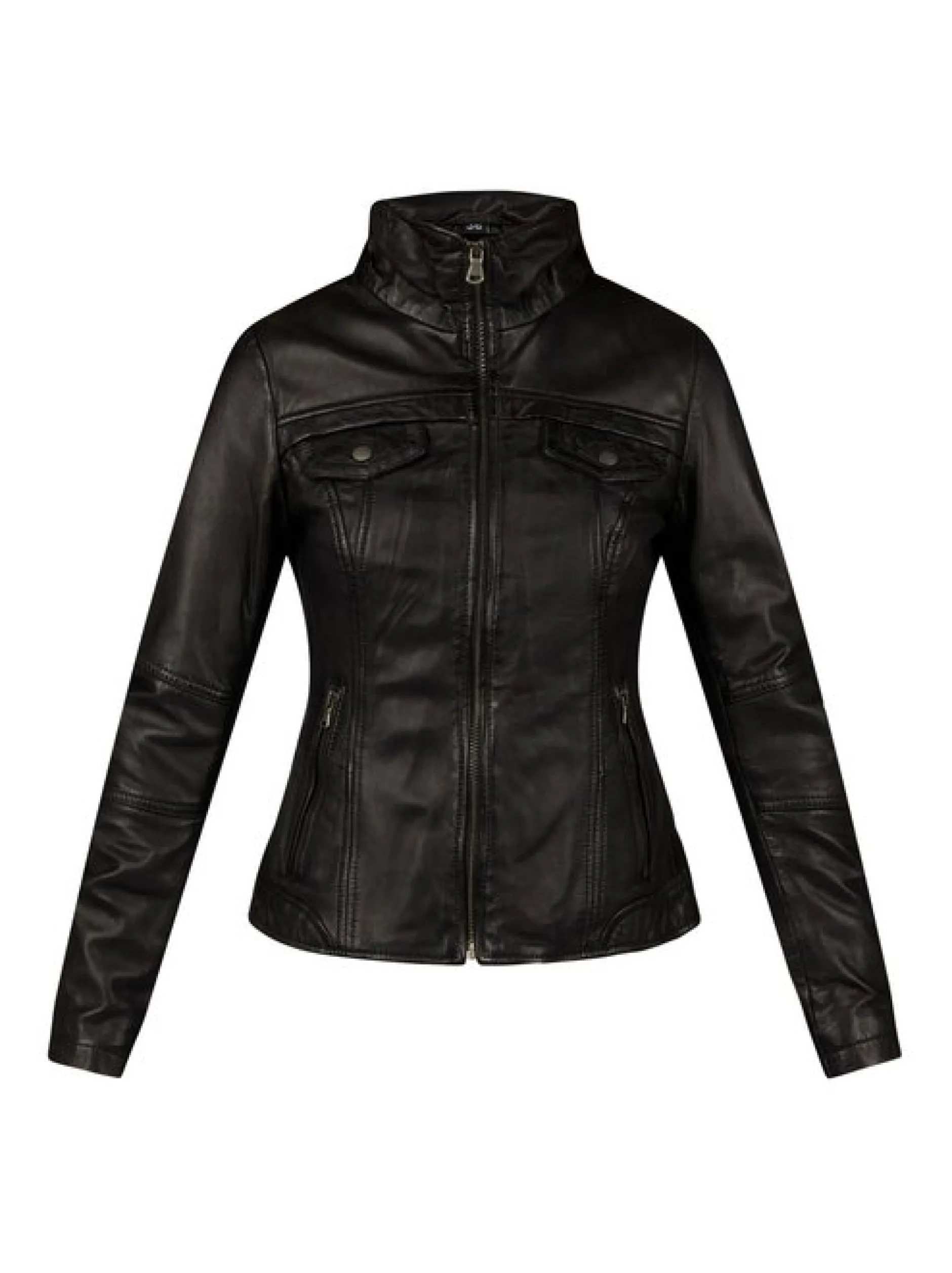 7 eleven Damen Lederjacke - SEBACI in schwarz