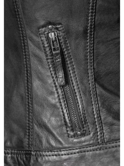 7 eleven Damen Lederjacke - SEBASTIA in schwarz