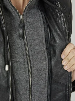 7 eleven Damen Lederjacke - SEBRESCO in schwarz
