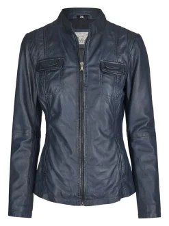 7 eleven Damen Lederjacke - SEFELIDA in blau