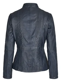 7 eleven Damen Lederjacke - SEFELIDA in blau