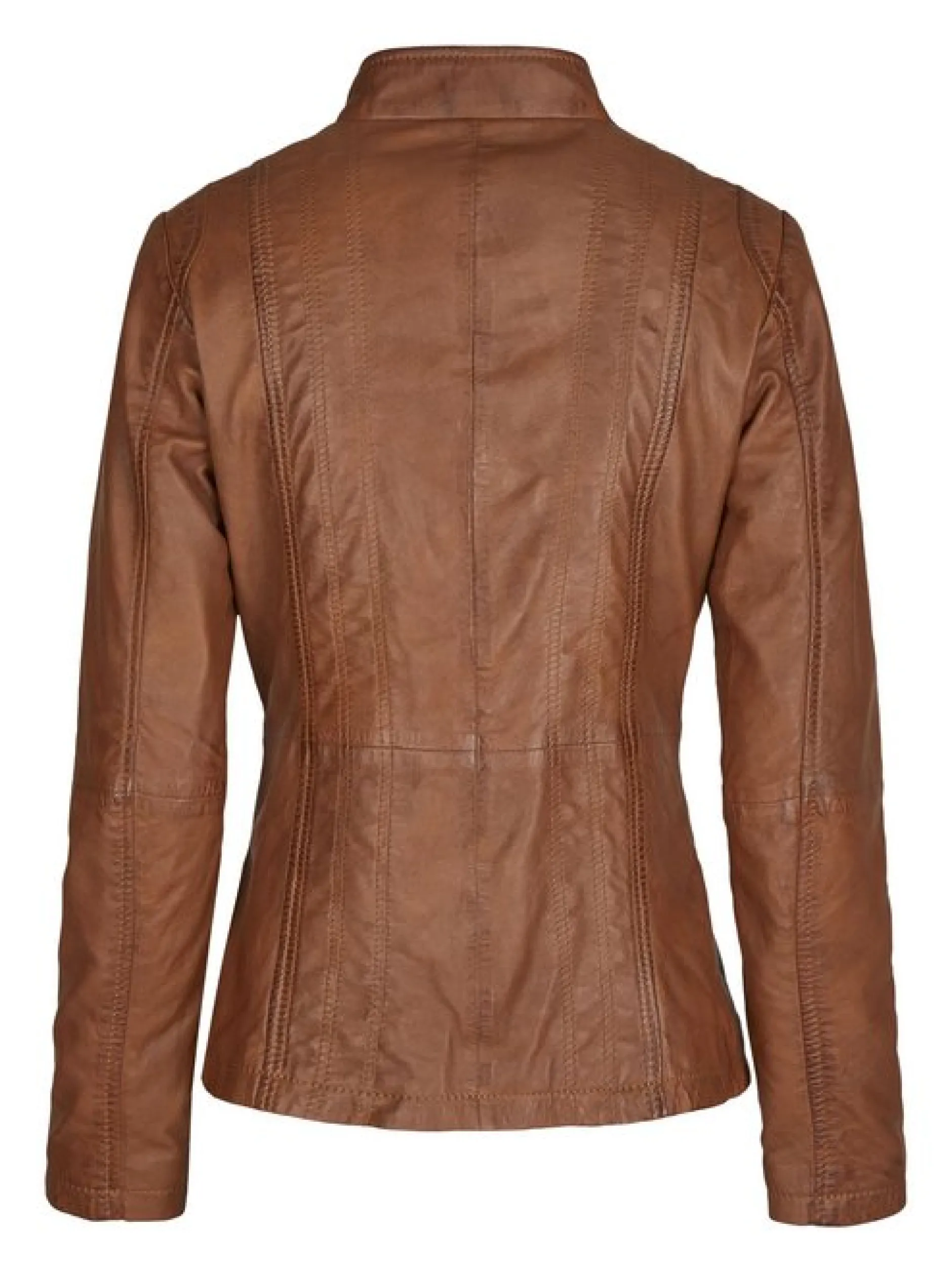 7 eleven Damen Lederjacke - SEFELIDA in cognac