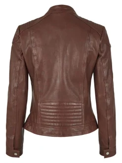 7 eleven Damen Lederjacke - SEGRETA in rot