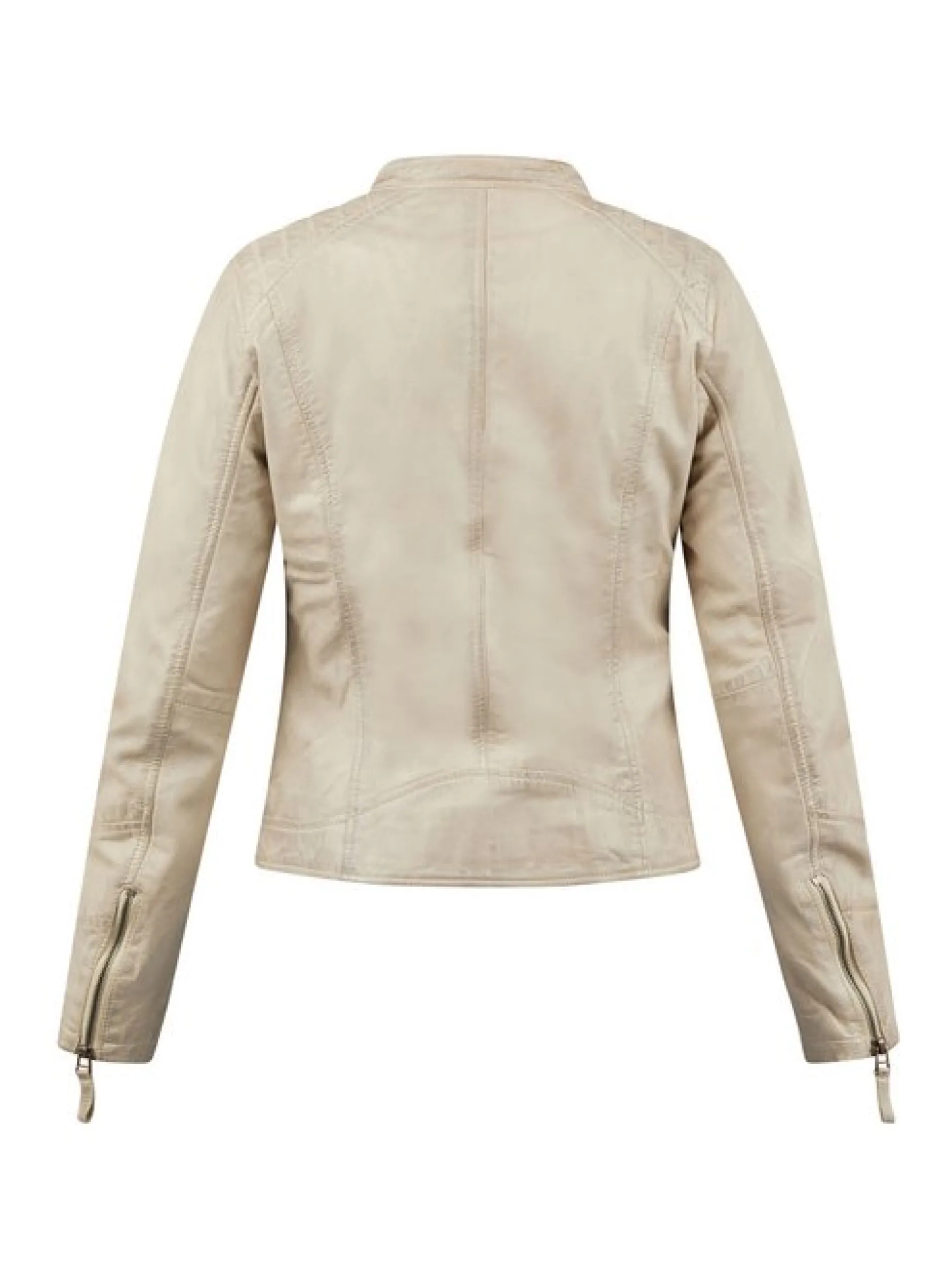 7 eleven Damen Lederjacke - SESONO in beige