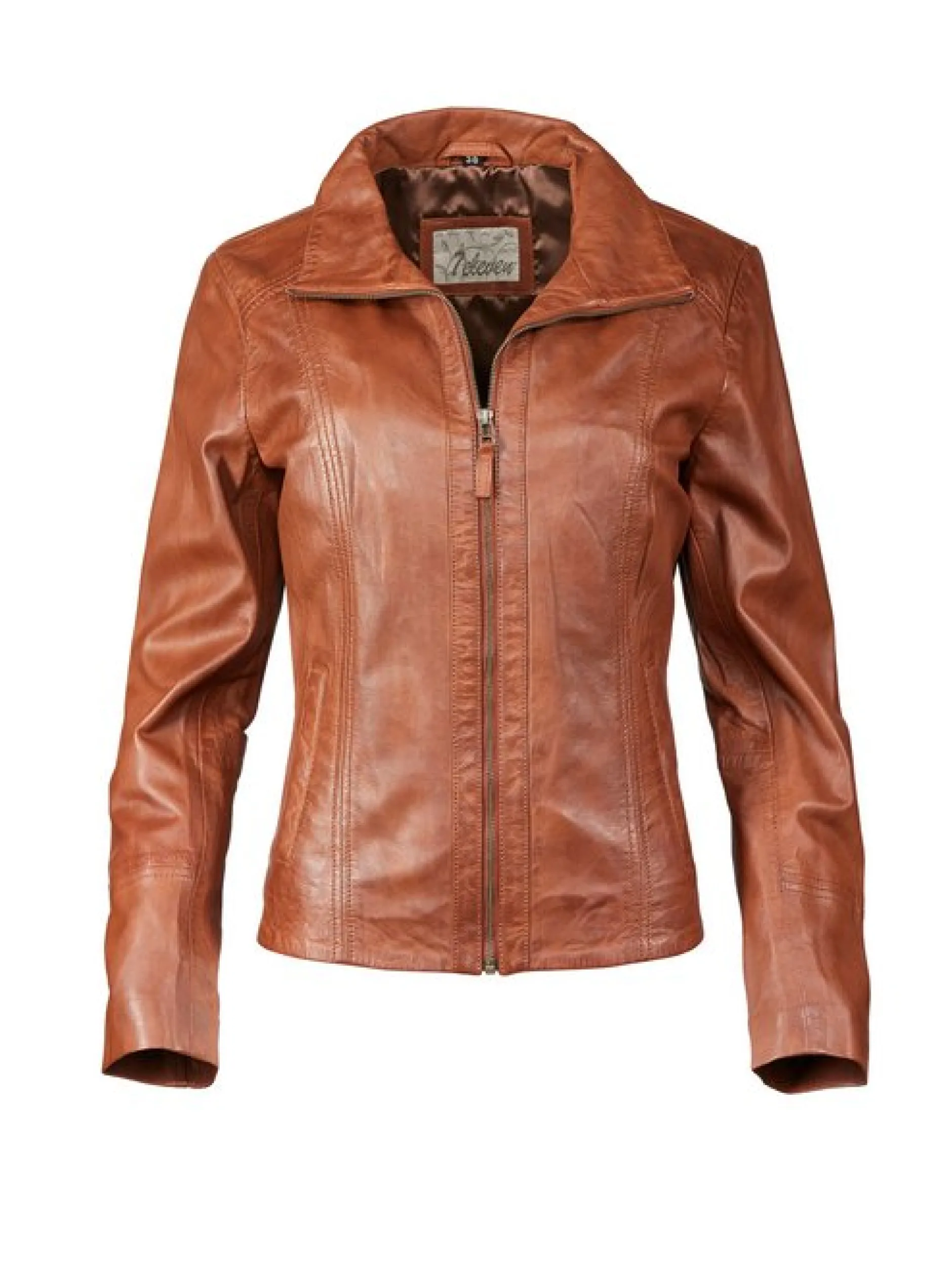 7 eleven Damen Lederjacke - SETAMMY in braun