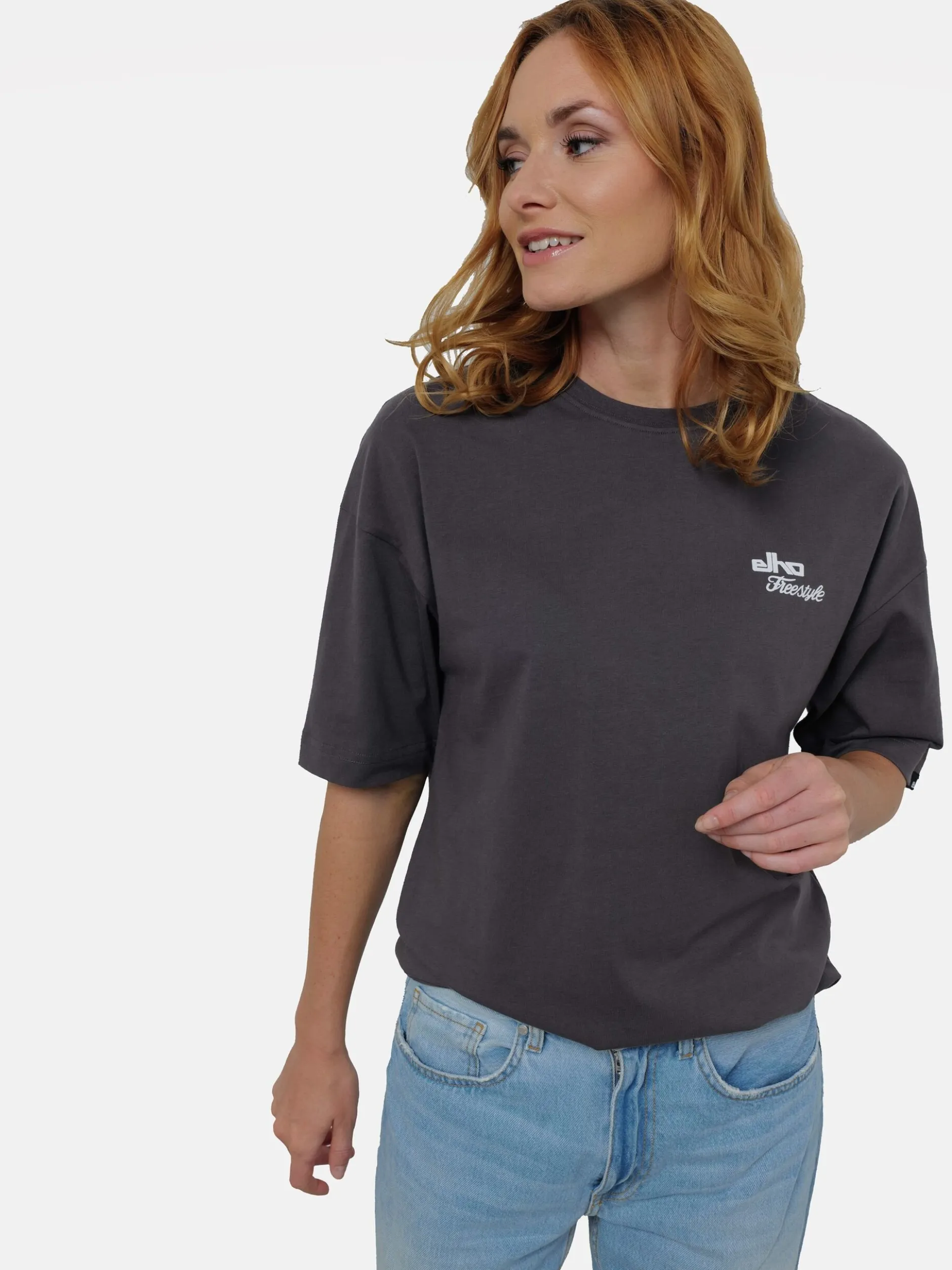 Elho Damen T-Shirt - CHUR in anthrazit - Ärmel: kurzarm