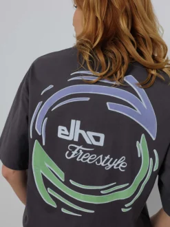 Elho Damen T-Shirt - CHUR in anthrazit - Ärmel: kurzarm
