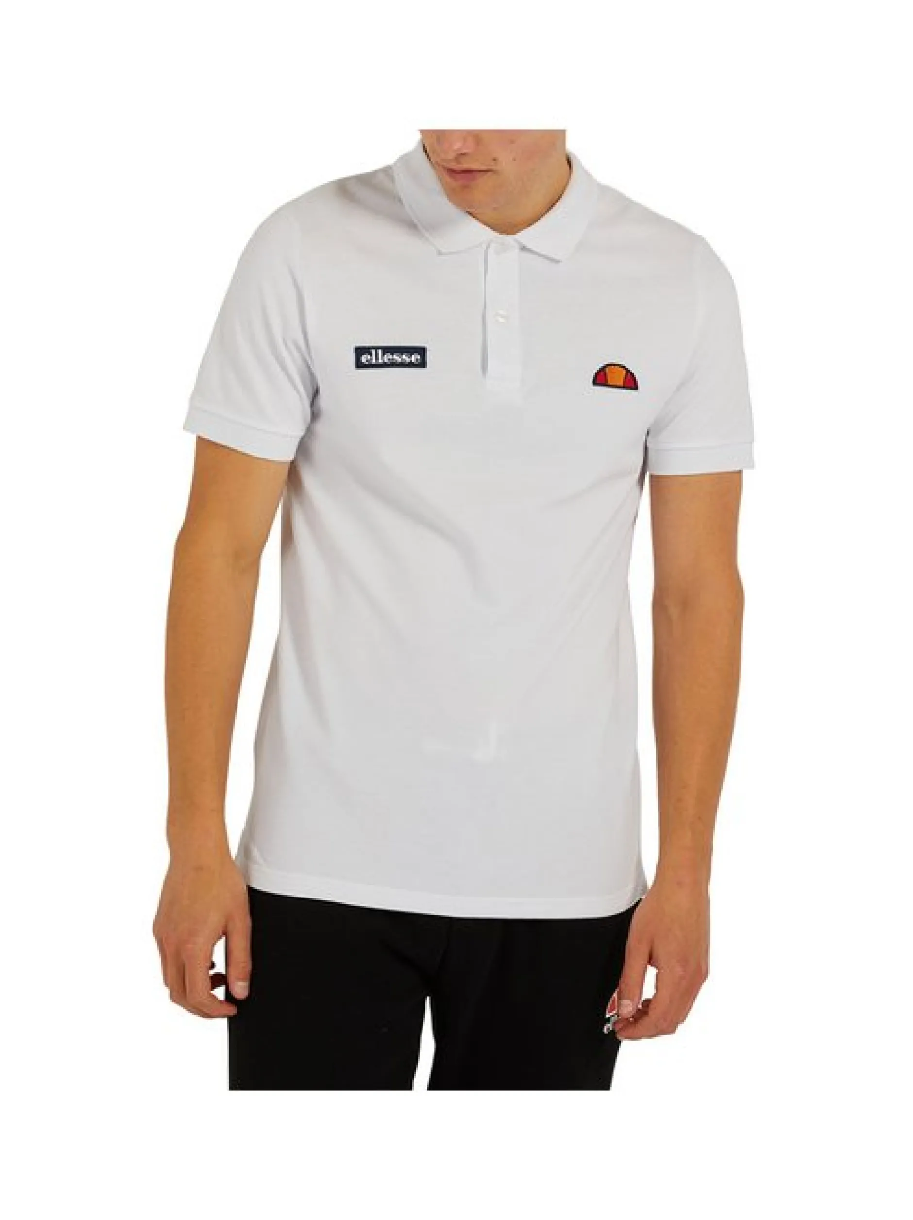 ellesse Herren Poloshirt in weiß - Ärmel: kurzarm