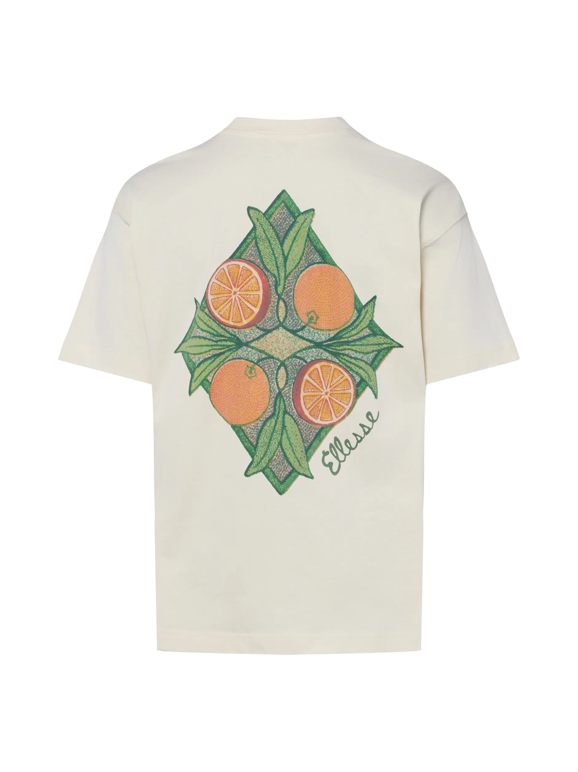 ellesse Herren T-Shirt - The Citrus Tee in ecru orange
