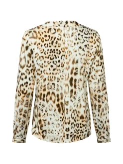 Emily van den Bergh Damen Blusenshirt in beige braun