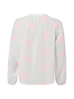 Emily van den Bergh Damen Tunikabluse in weiß pink