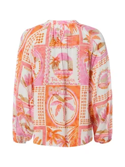 Emily van den Bergh Damen Tunikabluse in orange pink