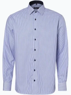 Eterna Modern Fit Herren Hemd - Bügelfrei in marine