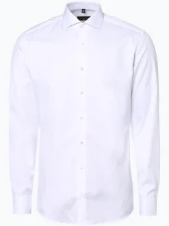 Eterna Slim Fit Herren Hemd Bügelfrei in weiß