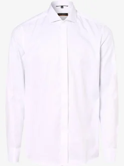 Eterna Slim Fit Herren Hemd mit Umschlagmanschetten - Bügelfrei in weiß