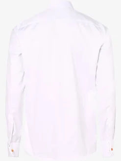 Eterna Slim Fit Herren Hemd mit Umschlagmanschetten - Bügelfrei in weiß