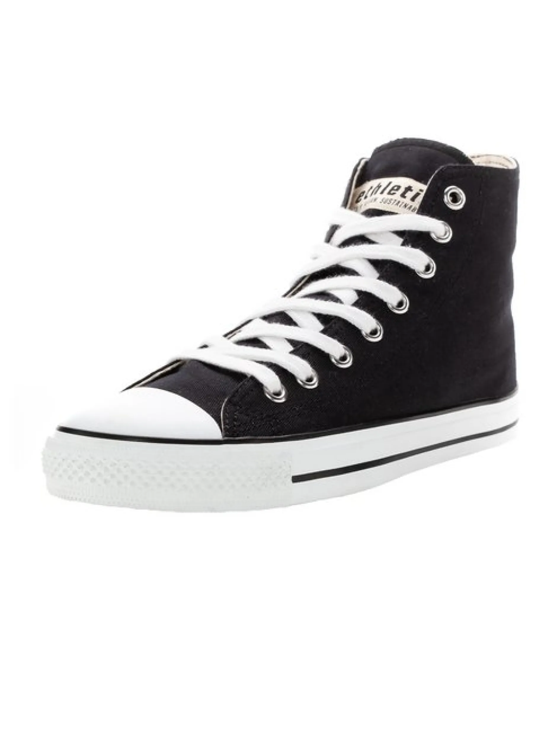 Ethletic Unisex Canvas Sneaker in schwarz