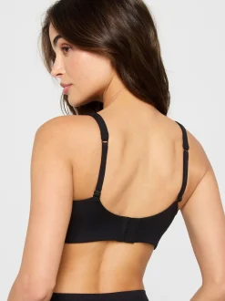 Fabletics Damen BH - PURELUXE LONGLINE LOW IMPACT BRA in schwarz