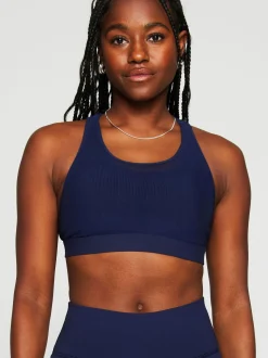 Fabletics Damen Sport-BH in blau