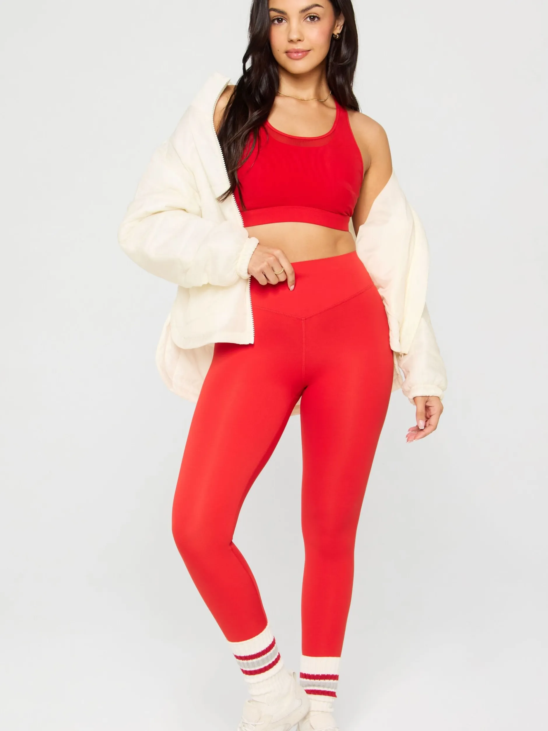 Fabletics Damen Sport-BH in rot