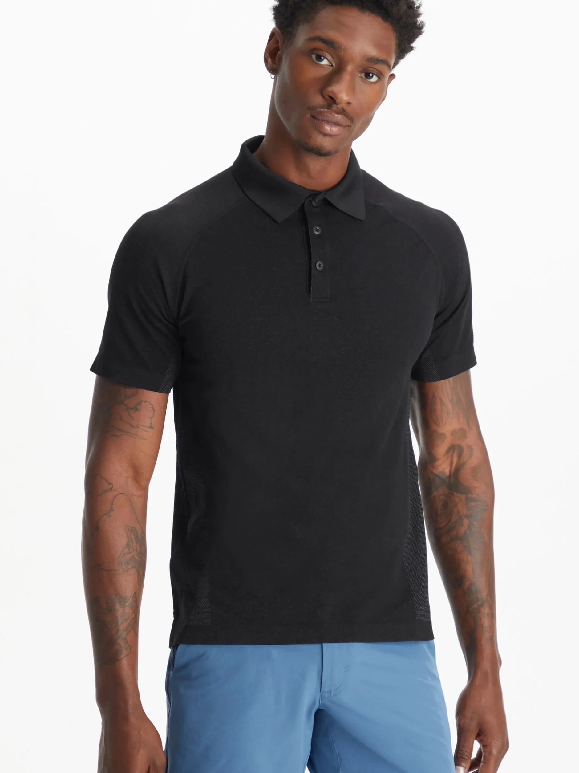 Fabletics Herren Shirt - The Training Day in schwarz
