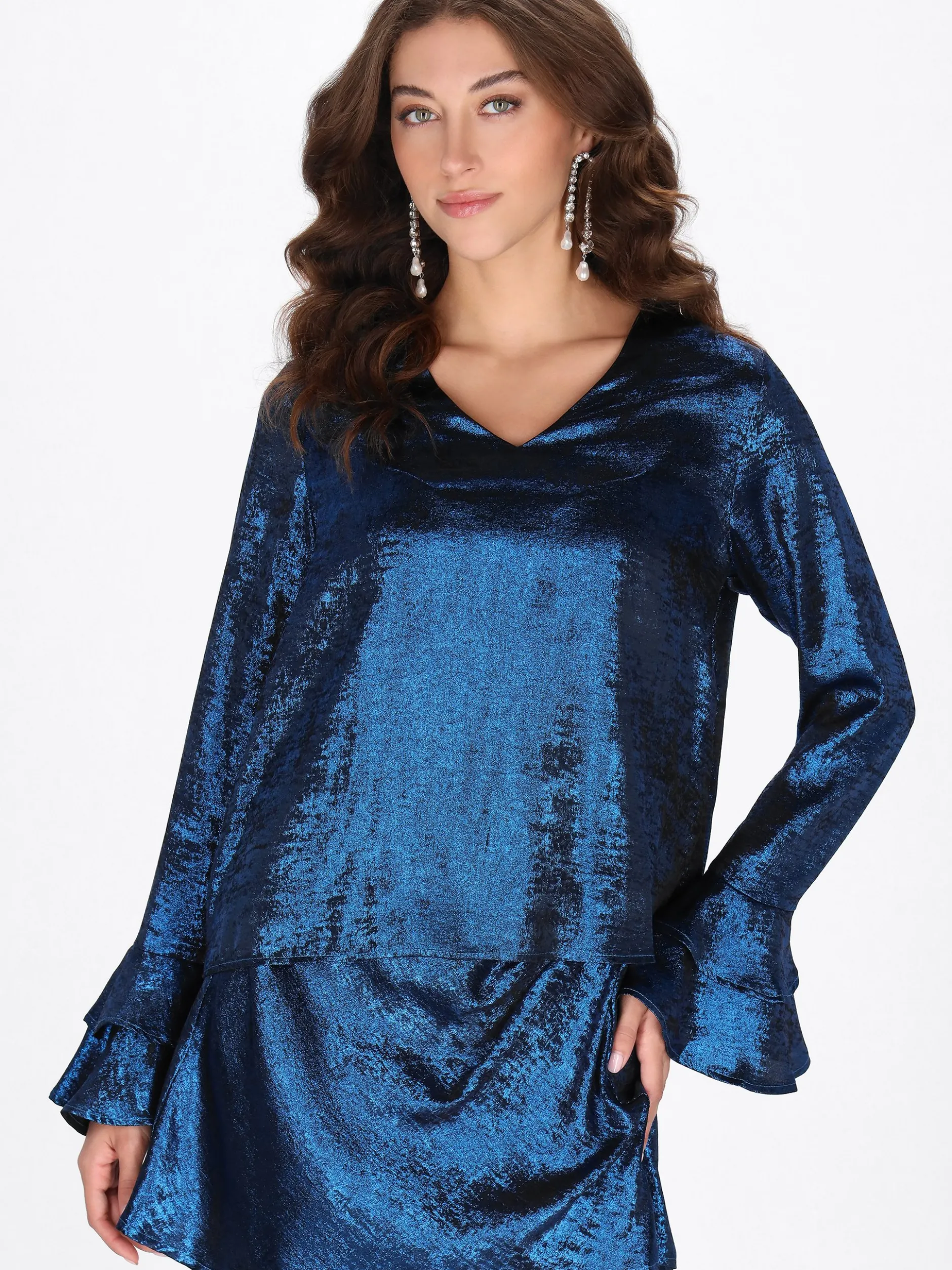 Faina Damen Bluse in blau