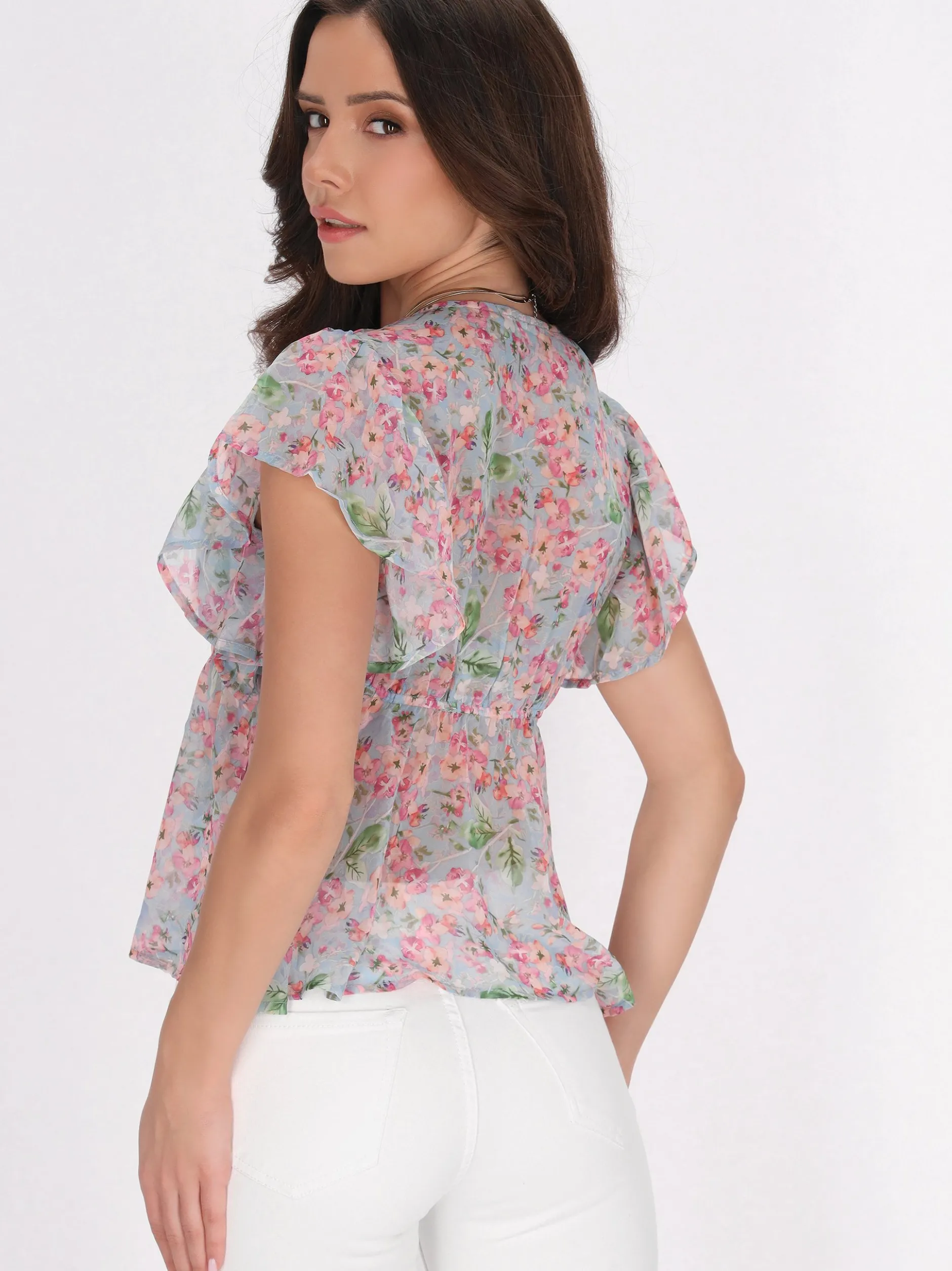 Faina Damen Bluse in blau