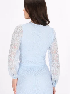 Faina Damen Bluse in hellblau