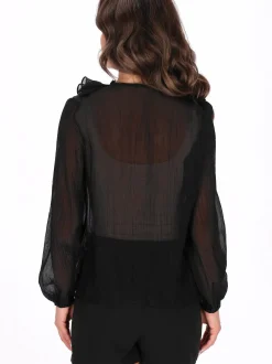 Faina Damen Bluse in schwarz