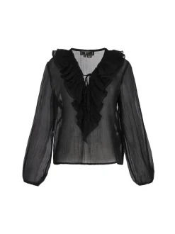 Faina Damen Bluse in schwarz