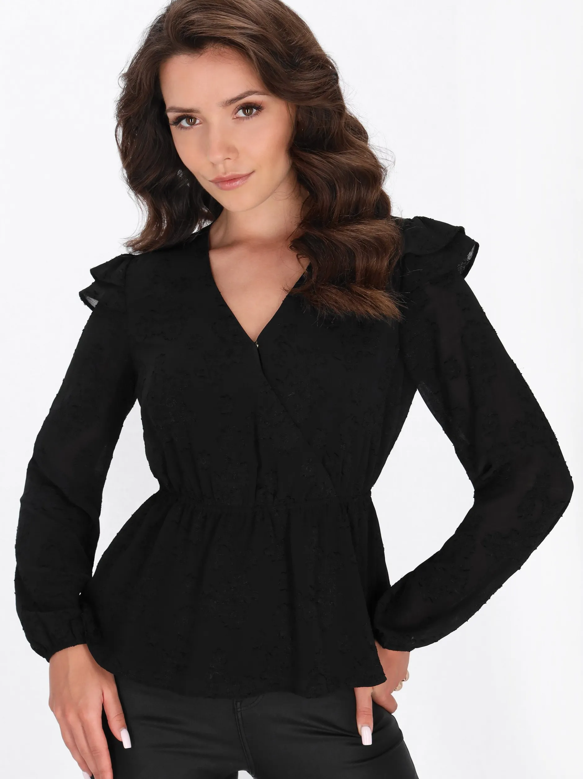 Faina Damen Bluse in schwarz