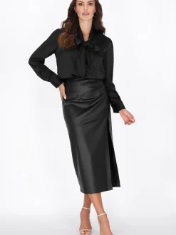 Faina Damen Bluse in schwarz