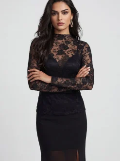 Faina Damen Bluse in schwarz