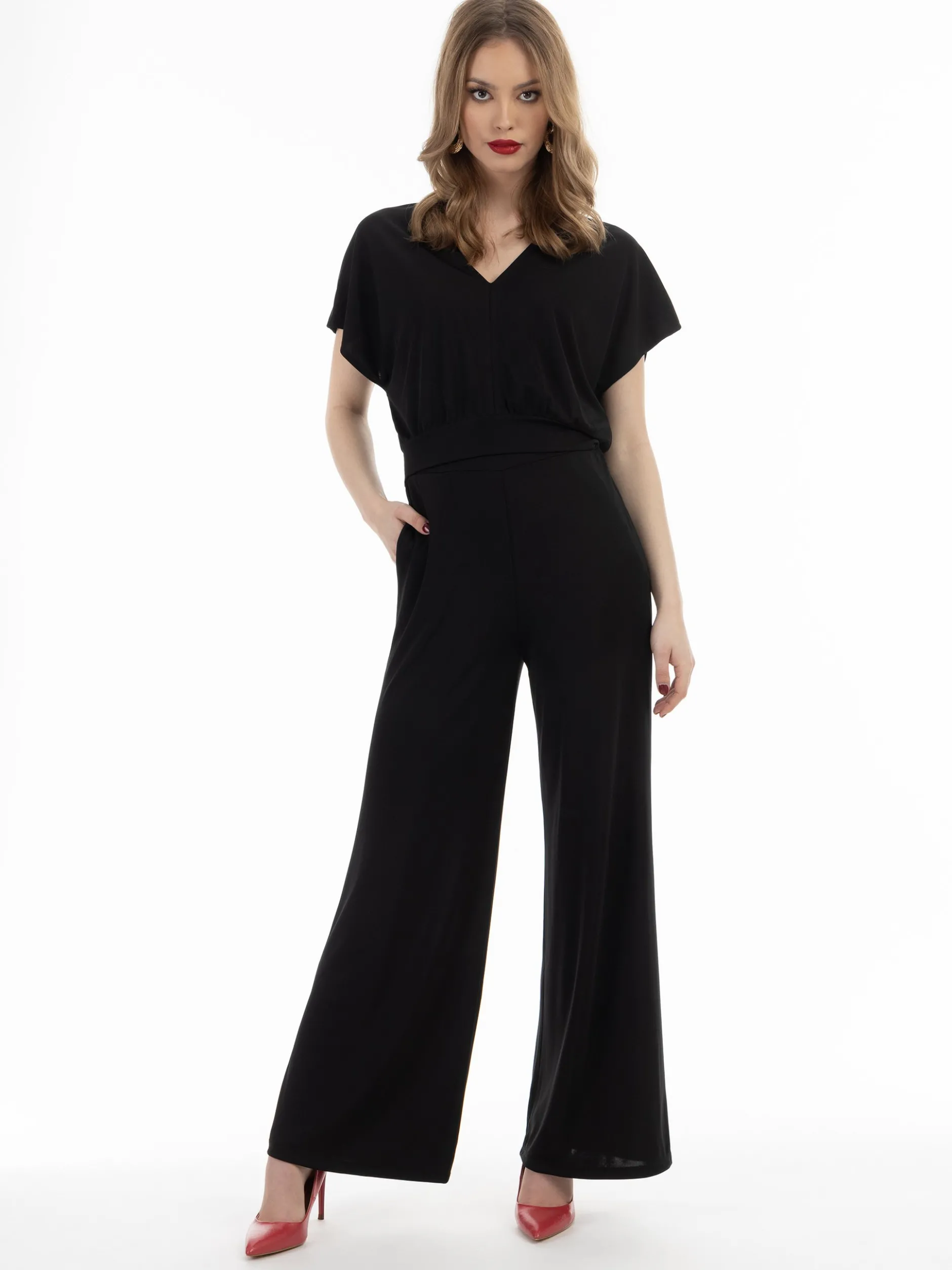 Faina Damen Blusenshirt in schwarz
