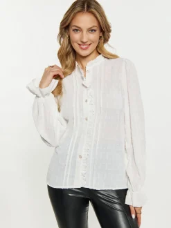 Faina Damen Blusenshirt in weiß
