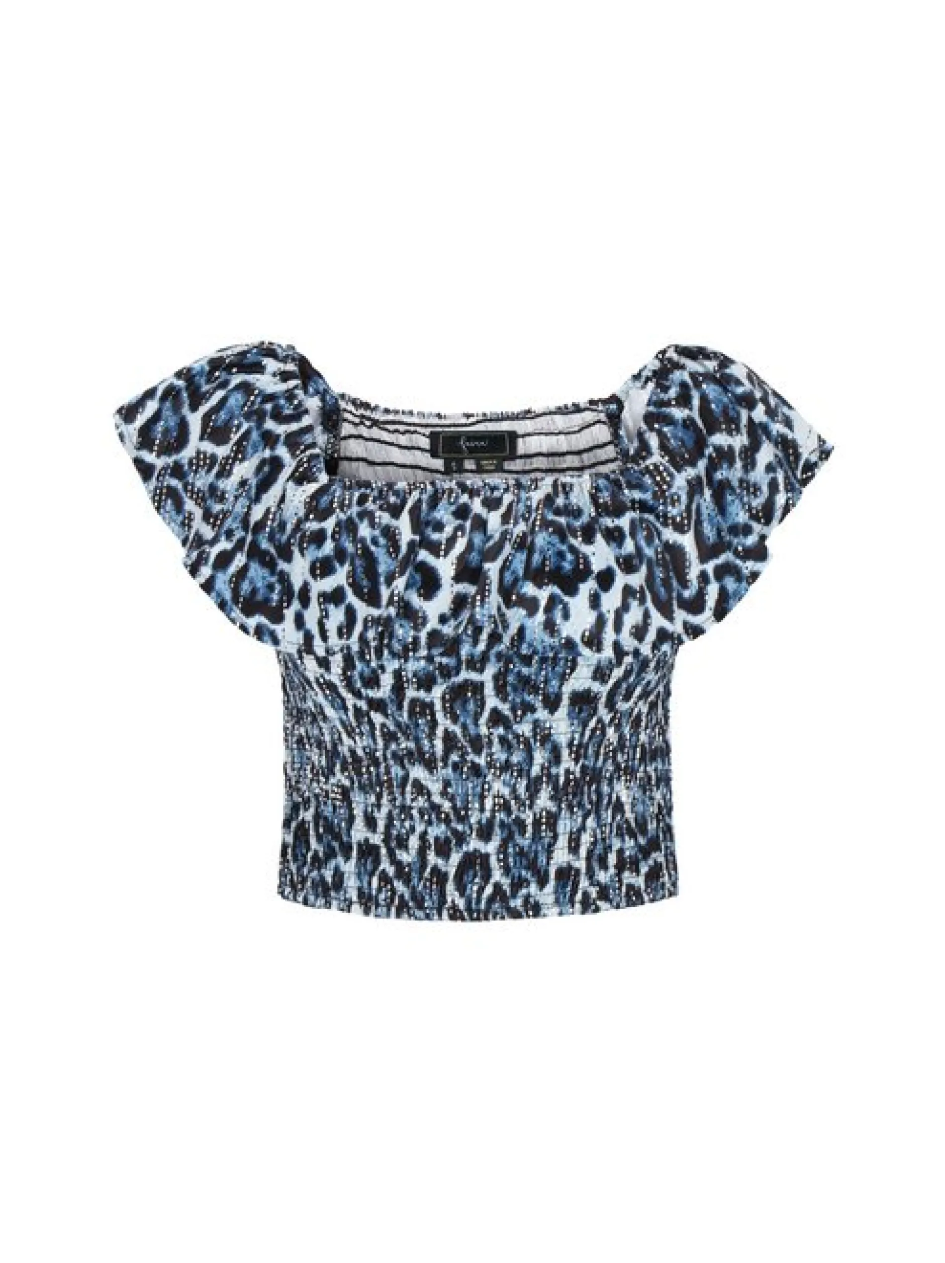 Faina Damen Crop Top in blau