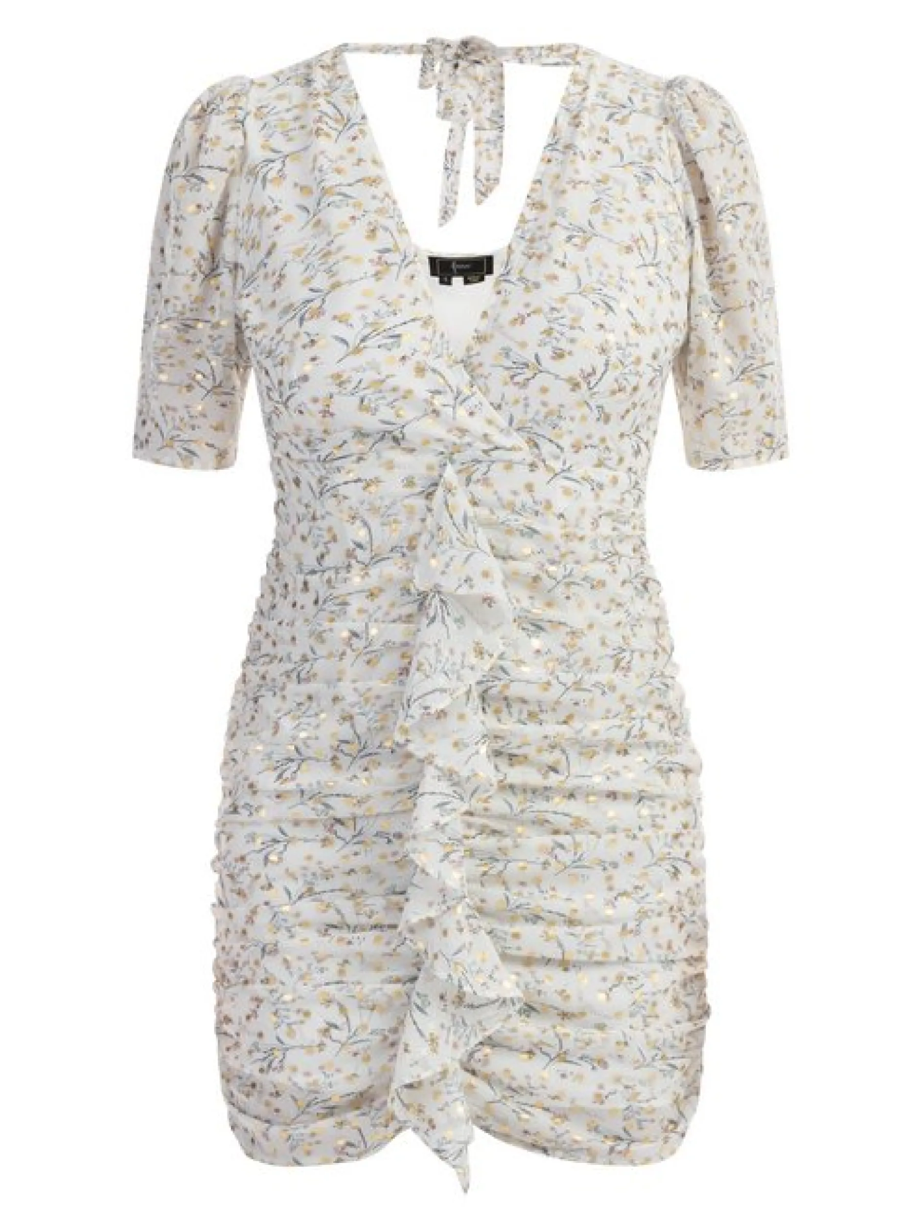 Faina Damen Drapiertes Kleid in mehrfarbig