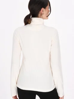Faina Damen Fleecepullover in weiß