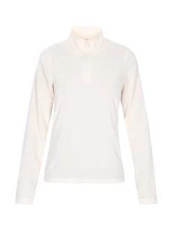 Faina Damen Fleecepullover in weiß