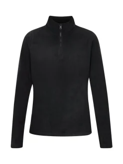 Faina Damen Fleecepullover in schwarz