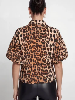 Faina Damen Hemdbluse in braun