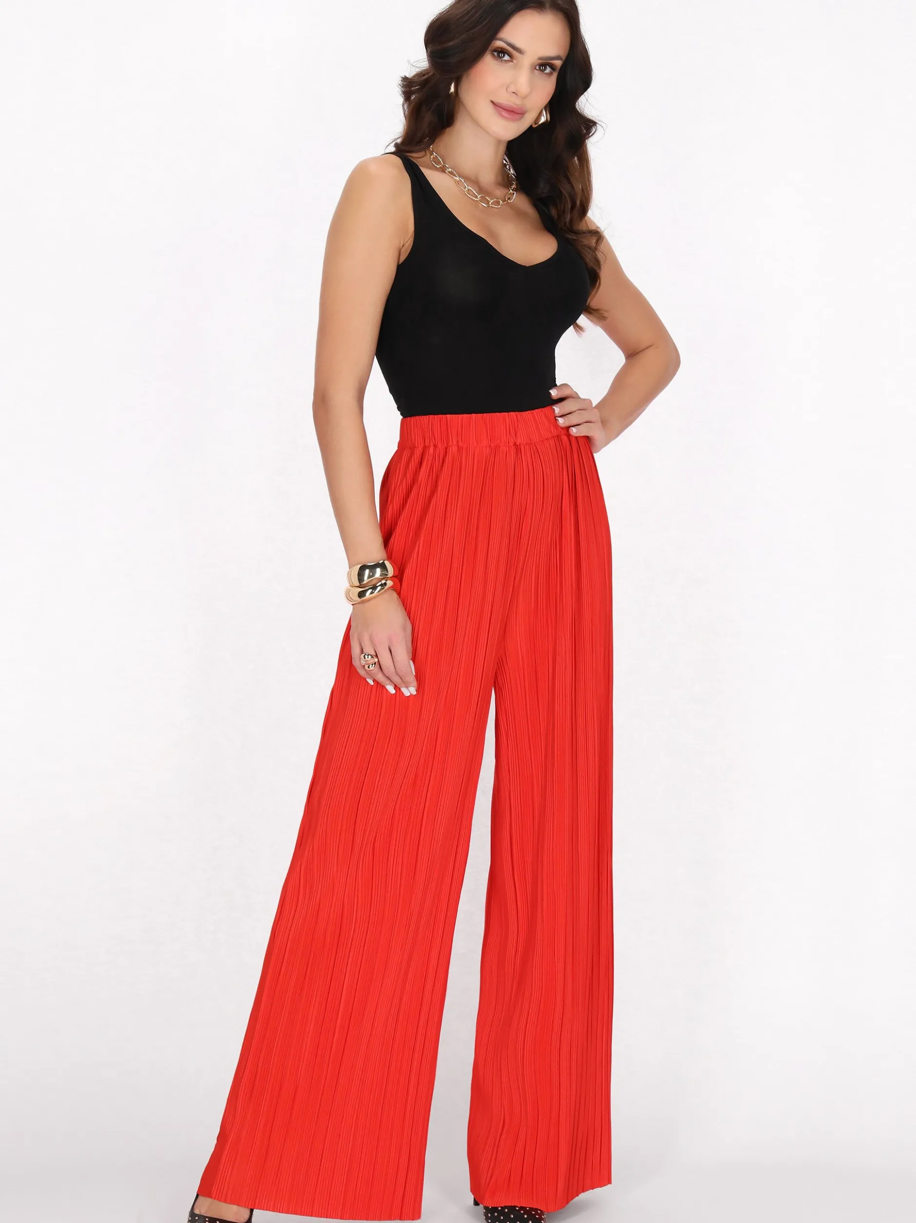 Faina Damen Hose in rot