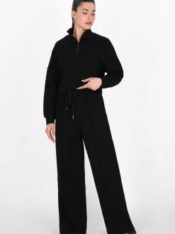 Faina Damen Hose in schwarz