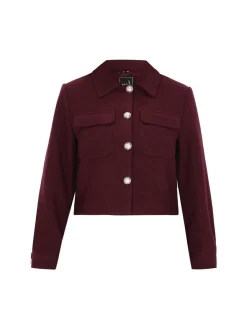 Faina Damen Jacke in bordeaux