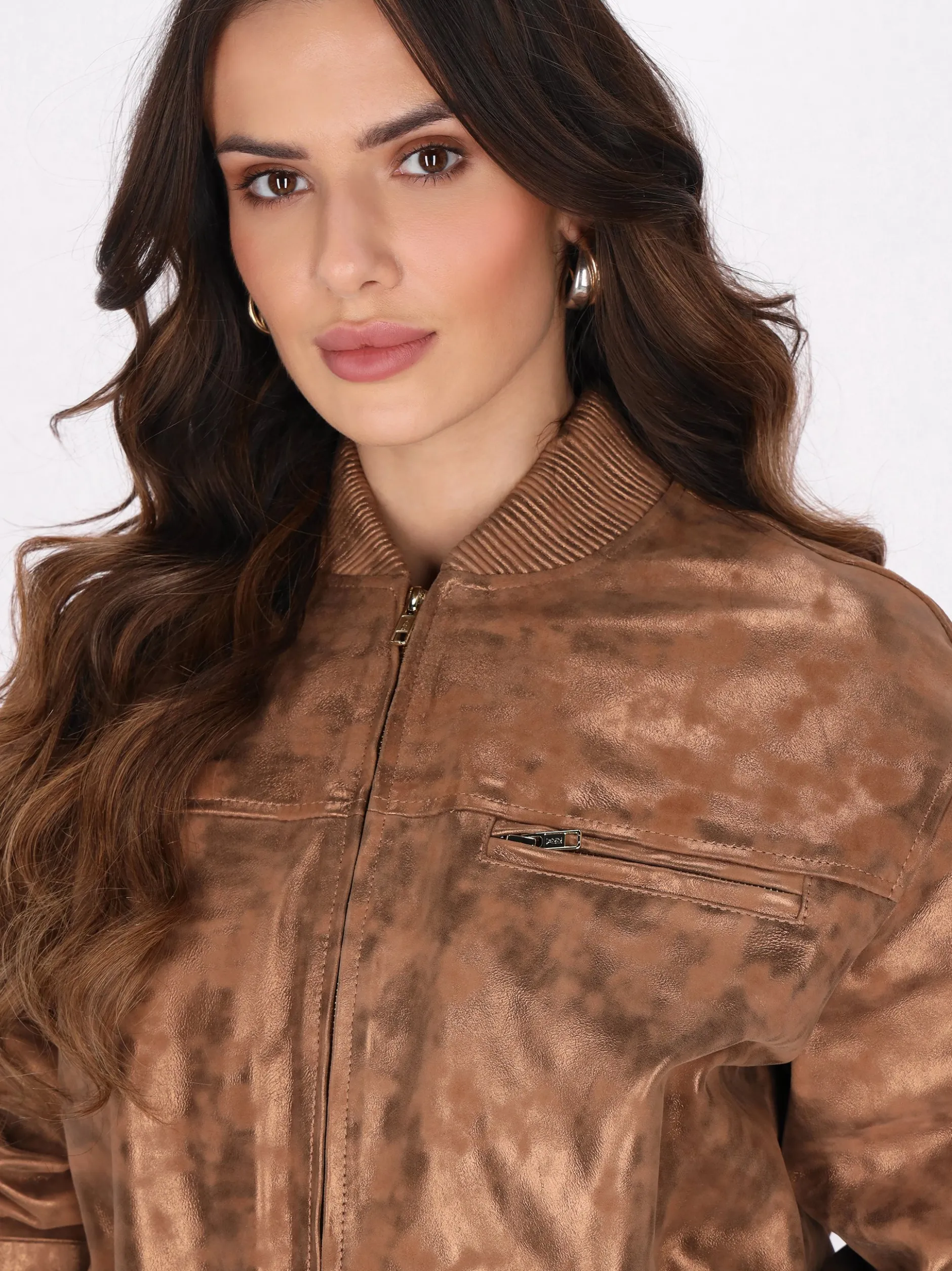 Faina Damen Jacke in braun