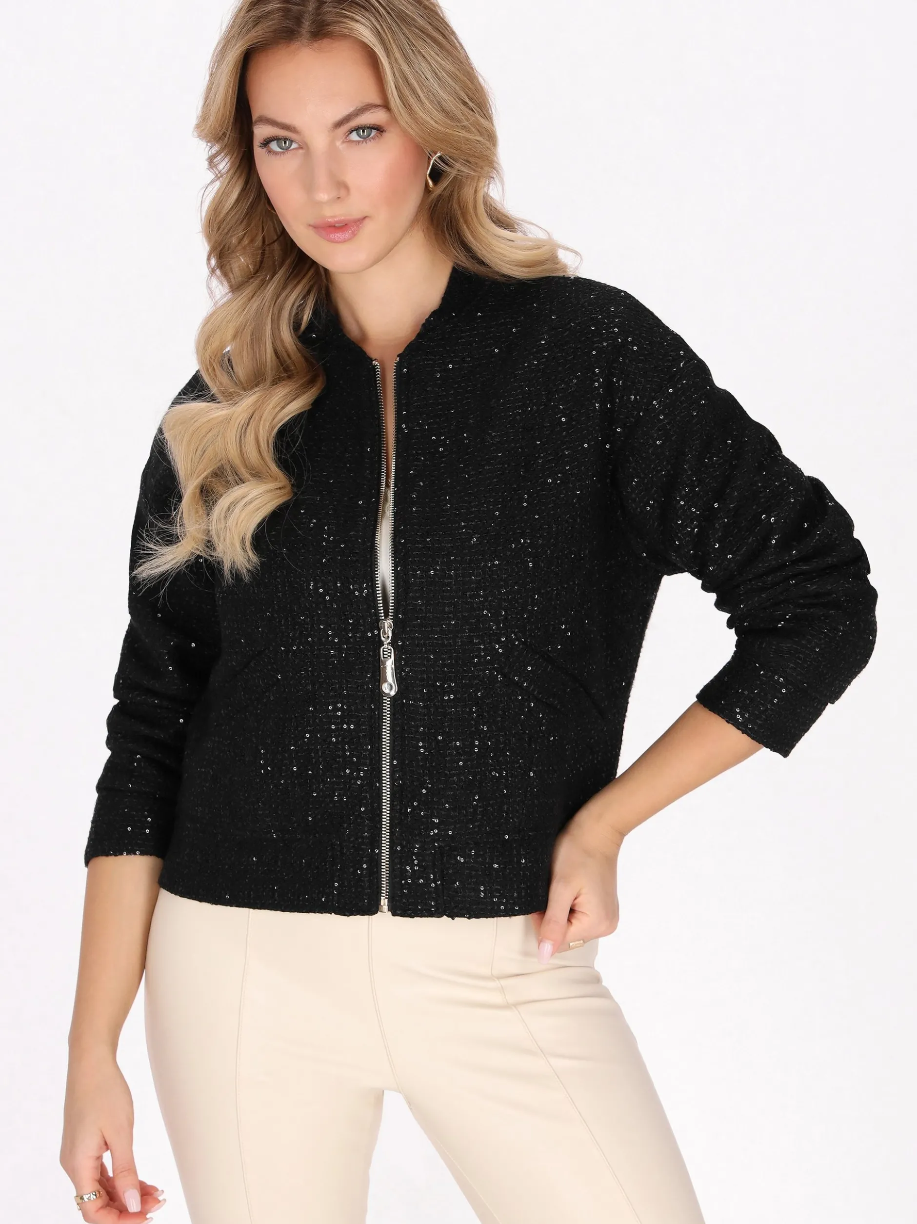 Faina Damen Jacke in schwarz