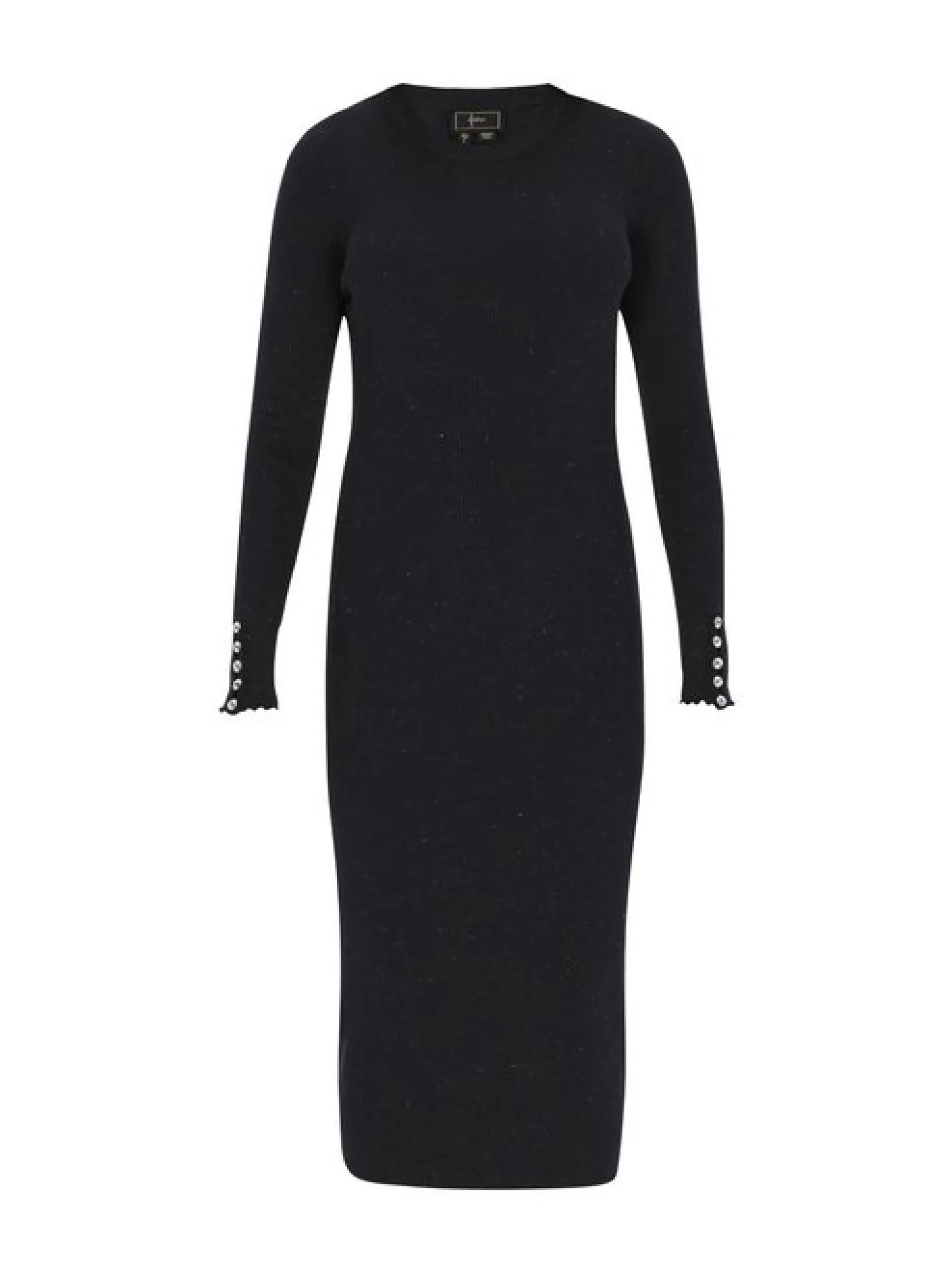 Faina Damen Kleid in blau - Ausschnitt: Rundhals